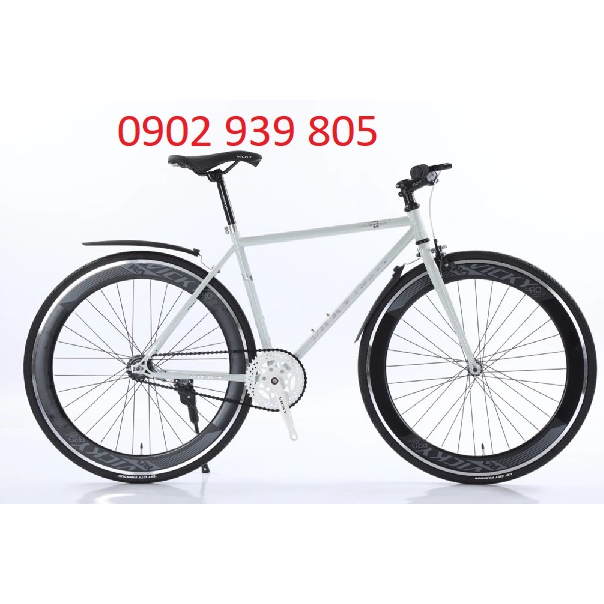 Xe Fixed Gear Vicky Crazy Líp 1 tầng đạp ngược là phanh Có 1 phanh bánh trước chắn bùn