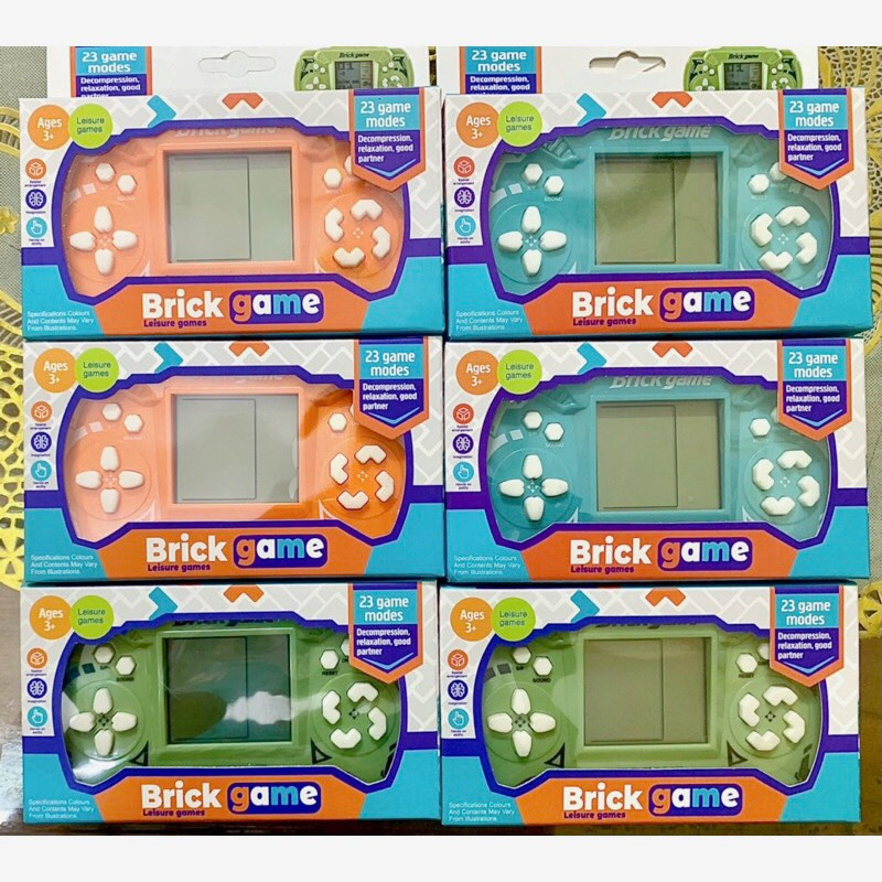 Máy bấm điện tử xếp gạch cầm tay, máy chơi game cầm tay xếp hình Brick Game, trò chơi xếp gạch huyền thoại