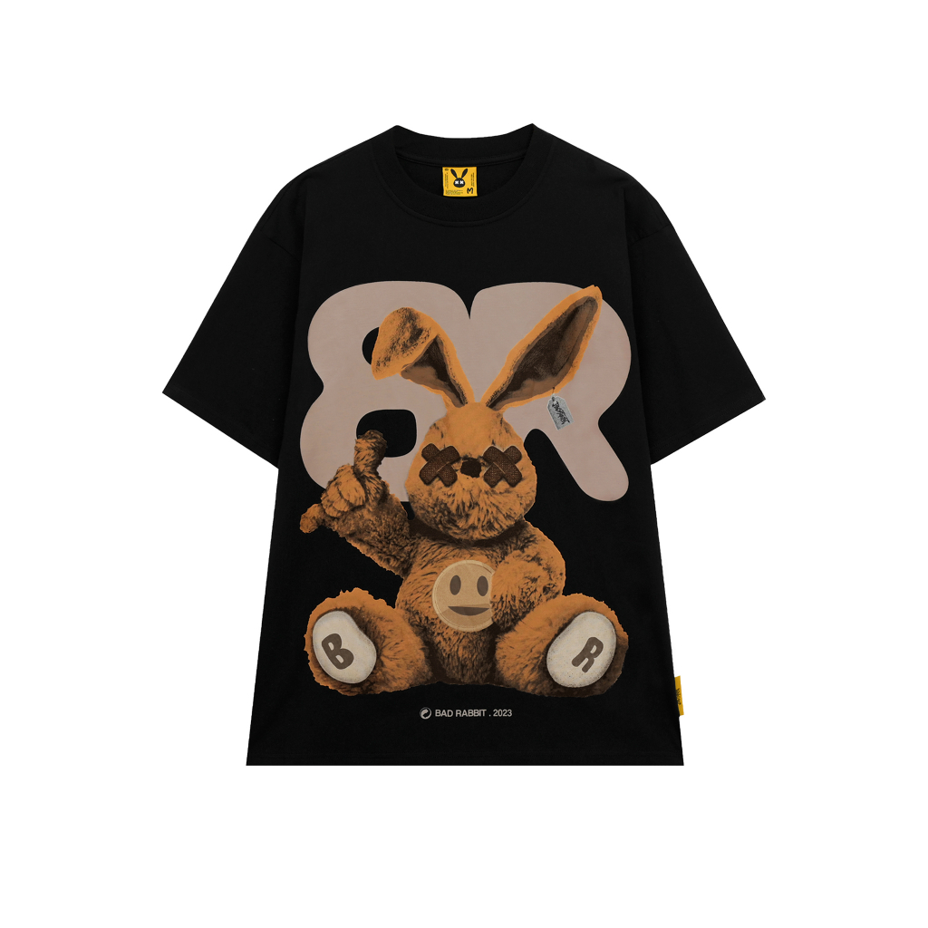 Áo Thun Unisex Bad Rabbit- Black Rabbit Player Rabbit Tee - Local Brand Chính Hãng