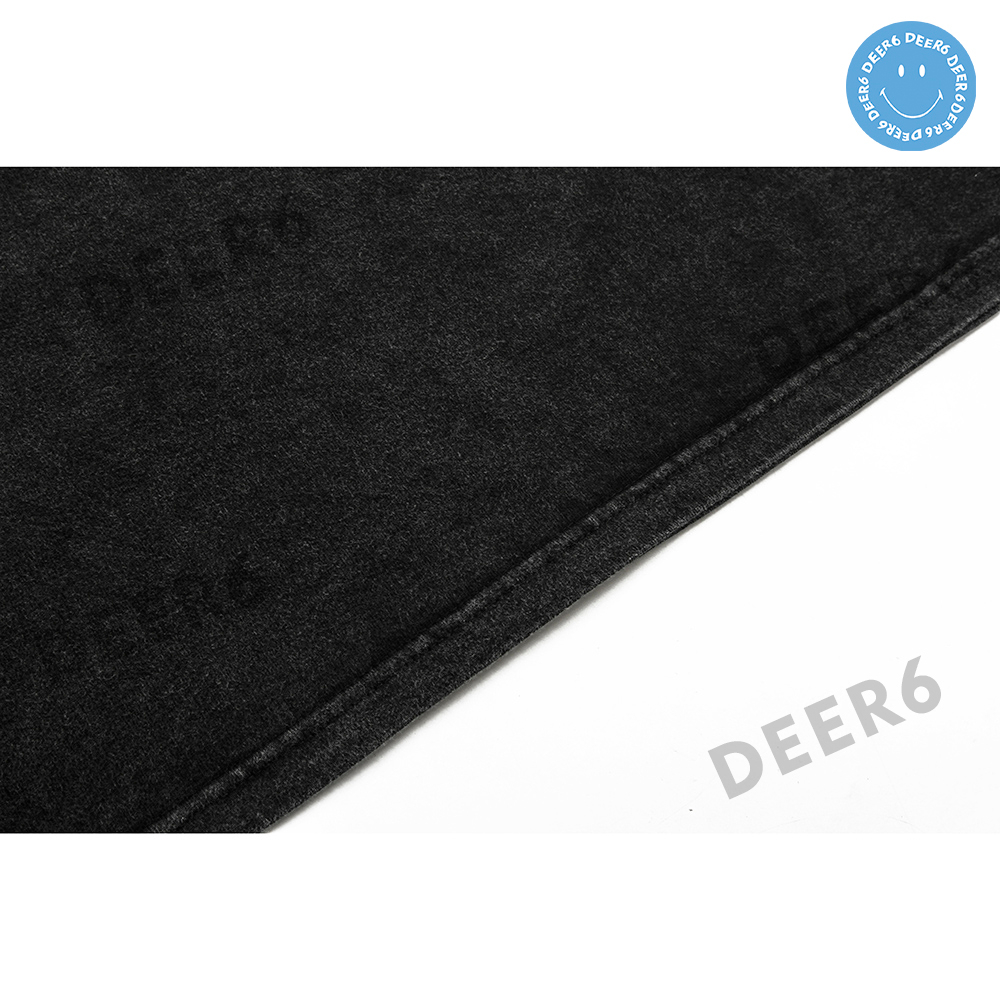 Áo phông thun tay lỡ Midden Stroke 9217 nam nữ màu Đen Wash