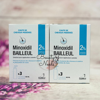 Xịt mọc tóc Minoxidil Bailleul 2%- [Hộp 3 lọ 60ml]