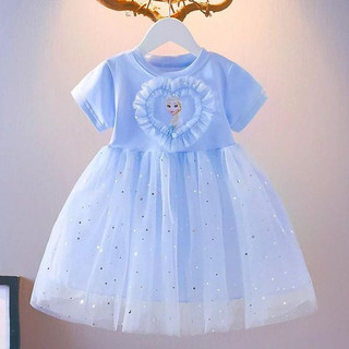 Váy Elsa tim ngực lấp lánh
