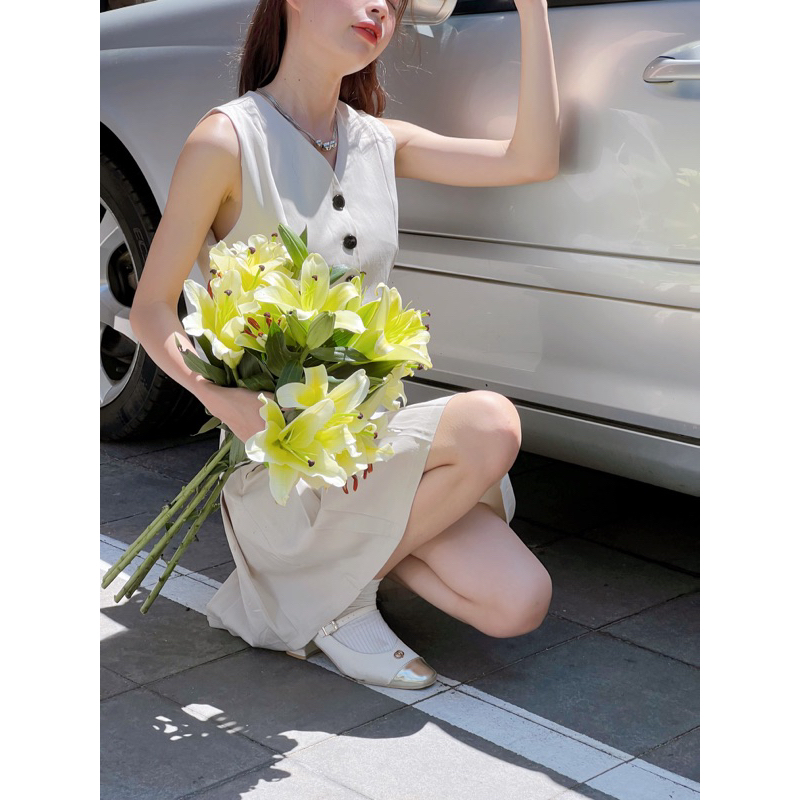 Ruly.studio - Set áo gile kèm chân váy