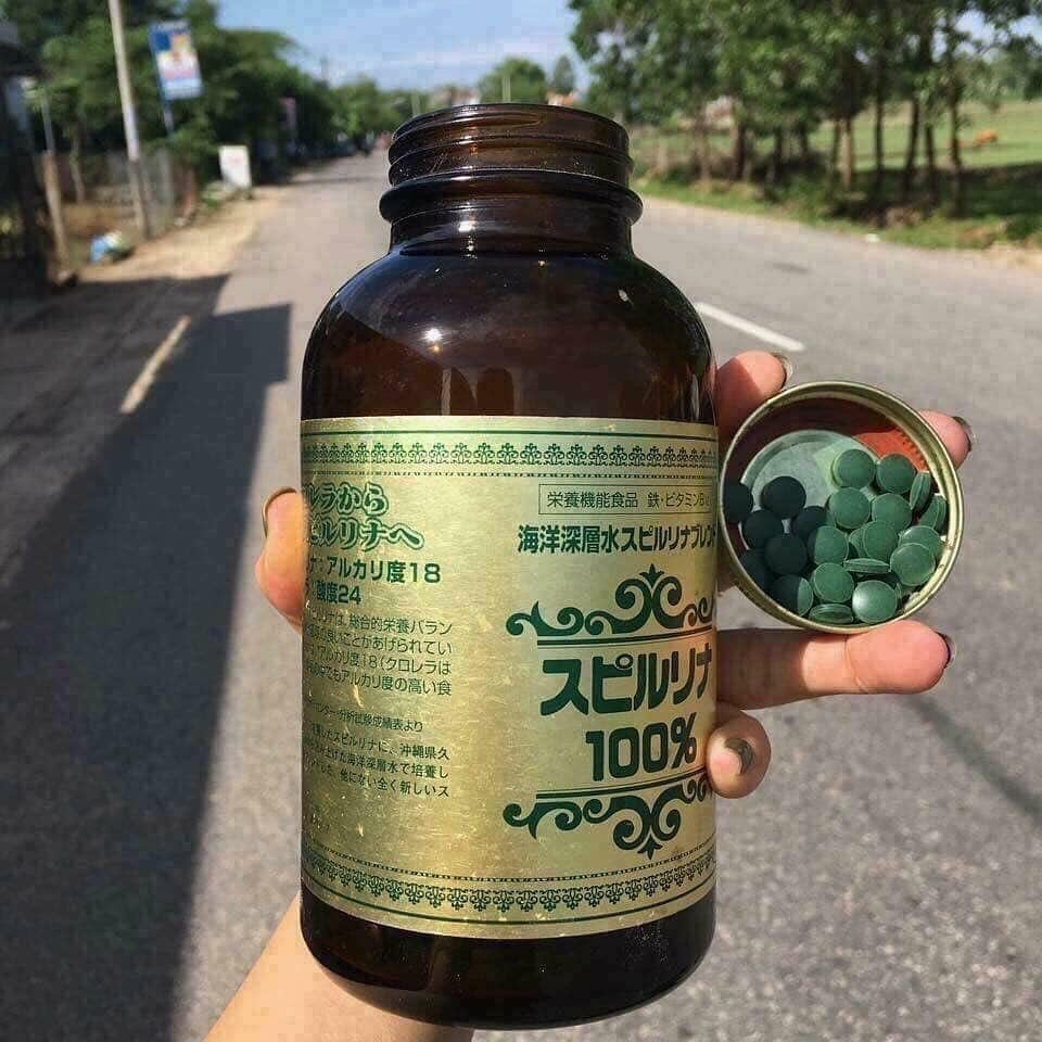 Viên Uống Tảo Xoắn Spirulina Nhật Bản - 2200 Viên