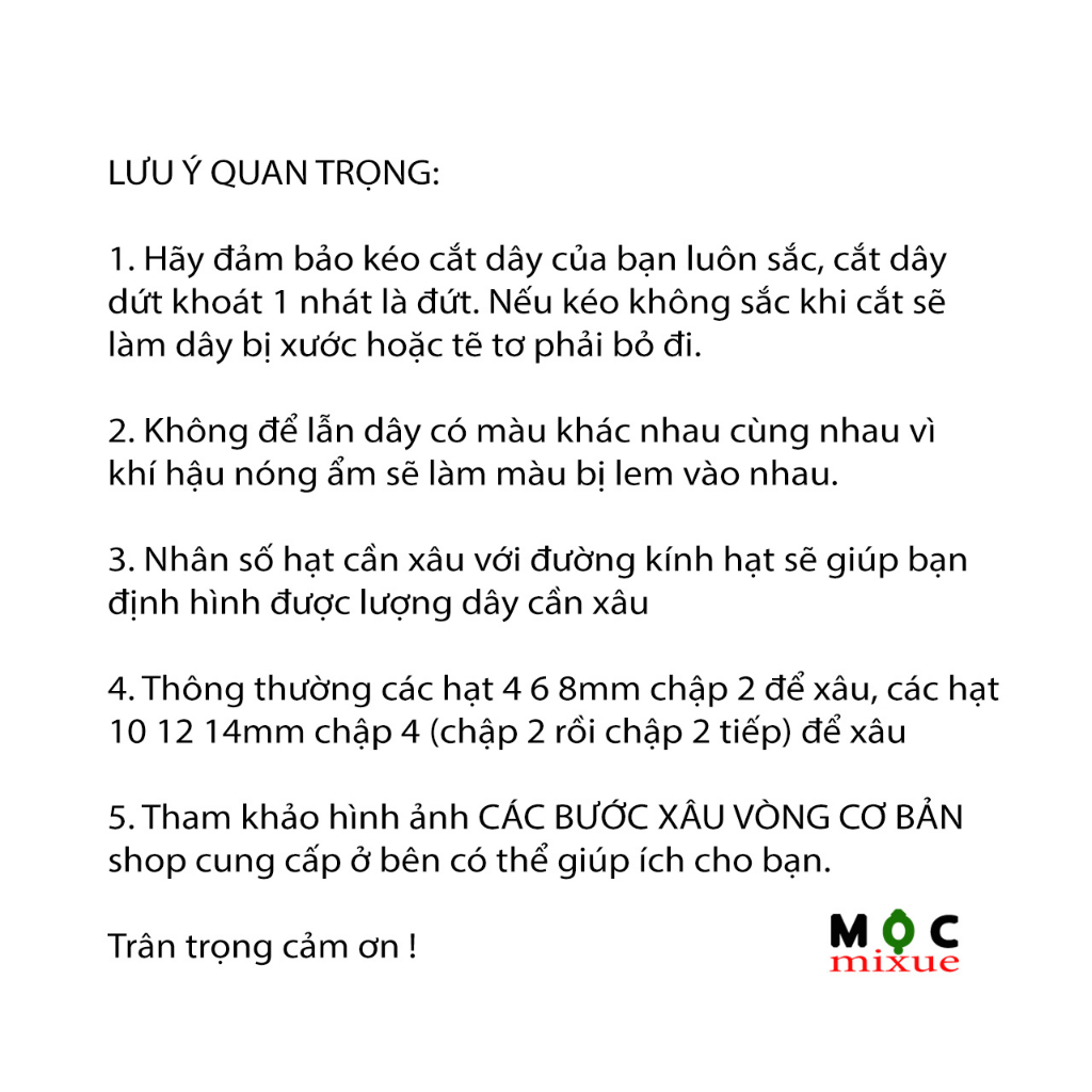 Dây xâu vòng chun co giãn màu nâu 1 cuộn kèm kim gập xâu vòng trầm vòng hạt đá vòng handmade Mộc mixue