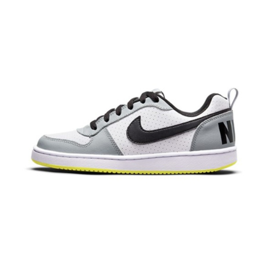 Giày Nike Court Borough White Black - 839985-104 - Xám đen