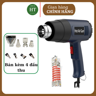 Máy khò nhiệt màng co 2000W cầm tay, máy khò hơi nóng bọc giỏ quà, dán decal, đóng seal điện thoại