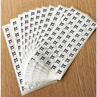 500 miếng size decal dán dán thẻ bài quần áo