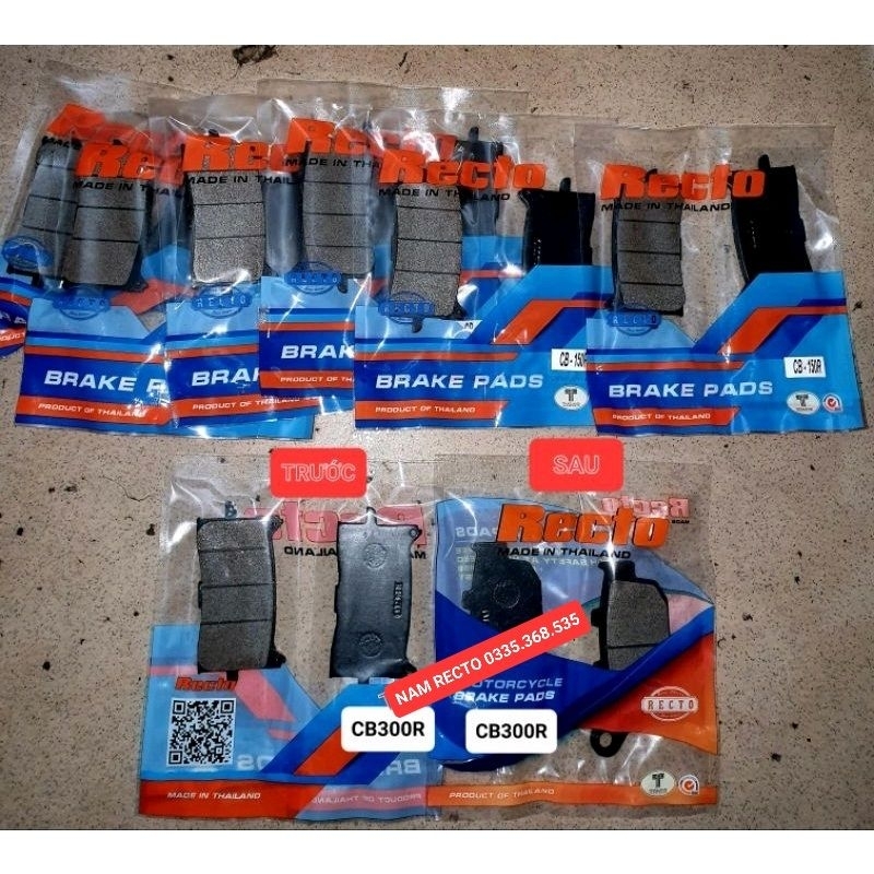 BỐ THẮNG TRƯỚC/SAU CB300R RECTO THAILAND >>>