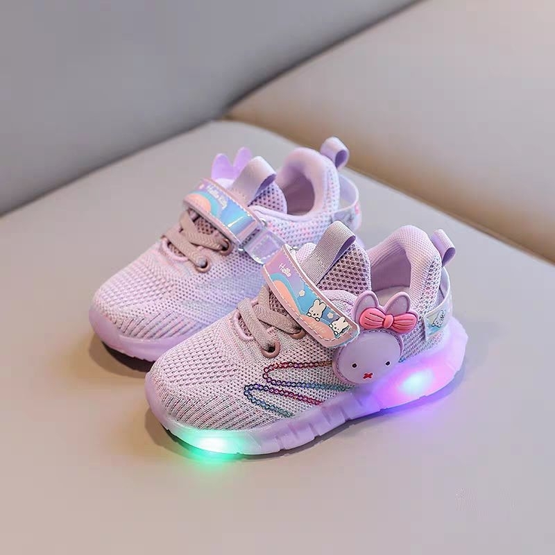 Giày búp bê xinh sáng đèn cho bé gái từ 1 tới 5 tuổi