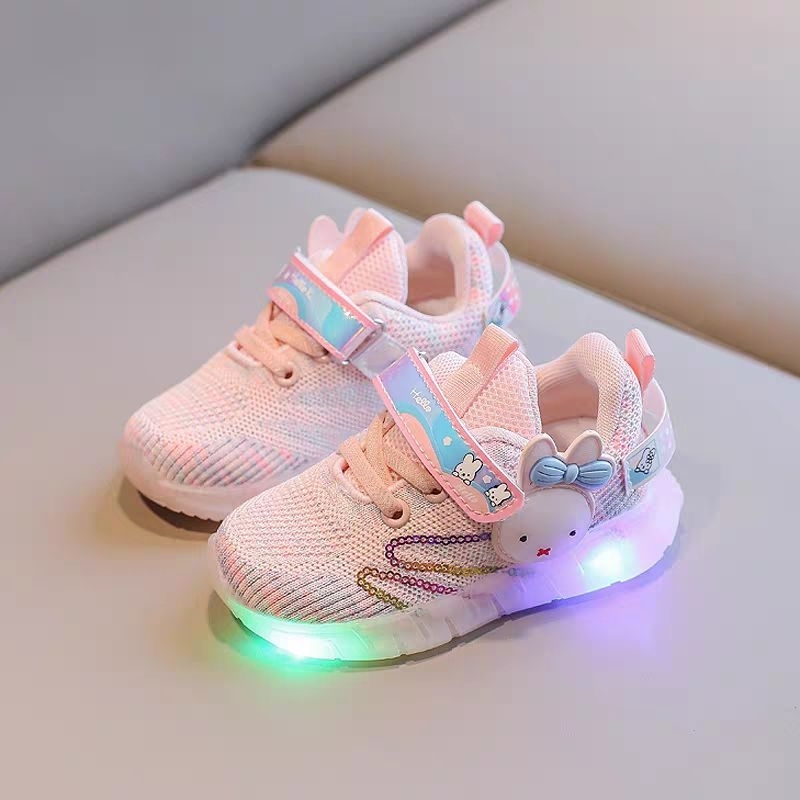 Giày búp bê xinh sáng đèn cho bé gái từ 1 tới 5 tuổi