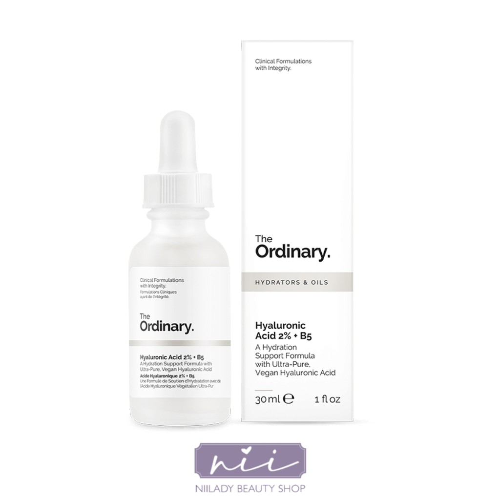 Tinh chất phục hồi da The Ordinary Hyaluronic Acid 2% + B5 30ml