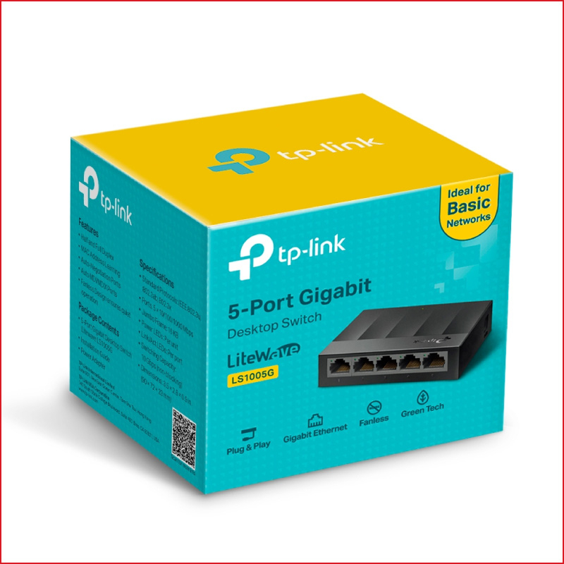 Switch TP-Link LS1005G 5-Port 10/100/1000Mbps Gigabit - CHính Hãng