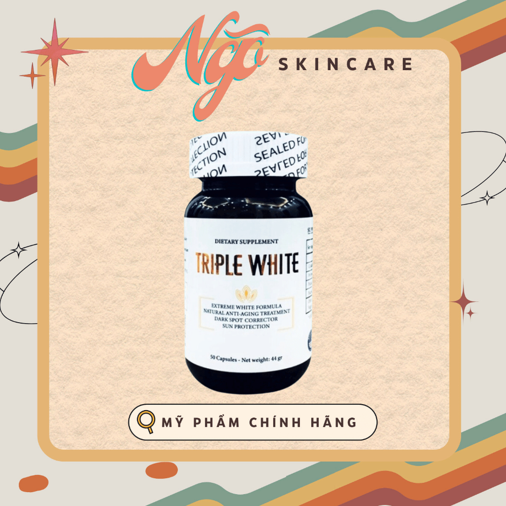 Viên Uống Trắng Da Dietary Supplement Triple White - 50 Viên