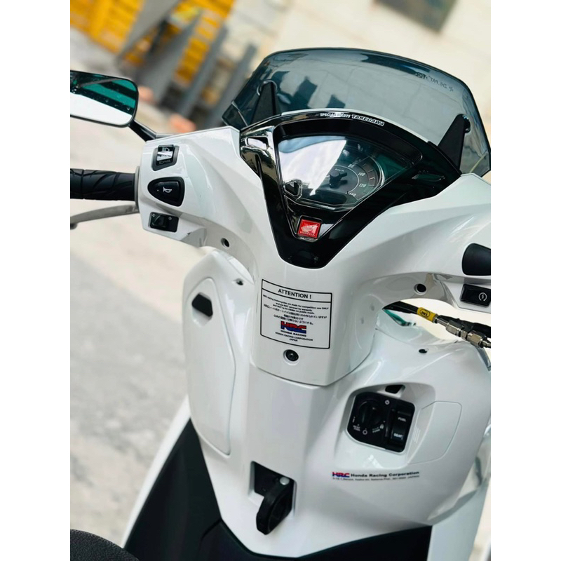 Bộ 2 tem thông số chữ HRC Honda Racing sắc nét, dán trang trí xe máy