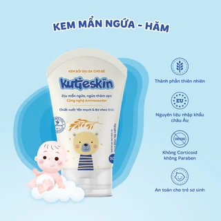 Kutieskin 30gr  - dịu mẩn đỏ, dịu vết ngứa, hăm da, muỗi đốt, côn trùng cắn cho bé sơ sinh không chứa paraben