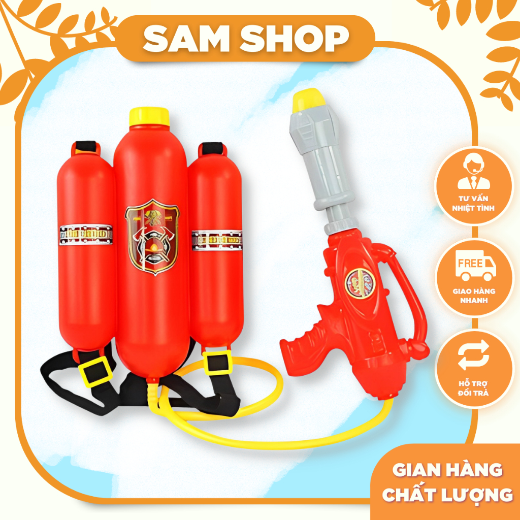 Súng Nước Cứu Hoả Đeo Lưng Cho Bé