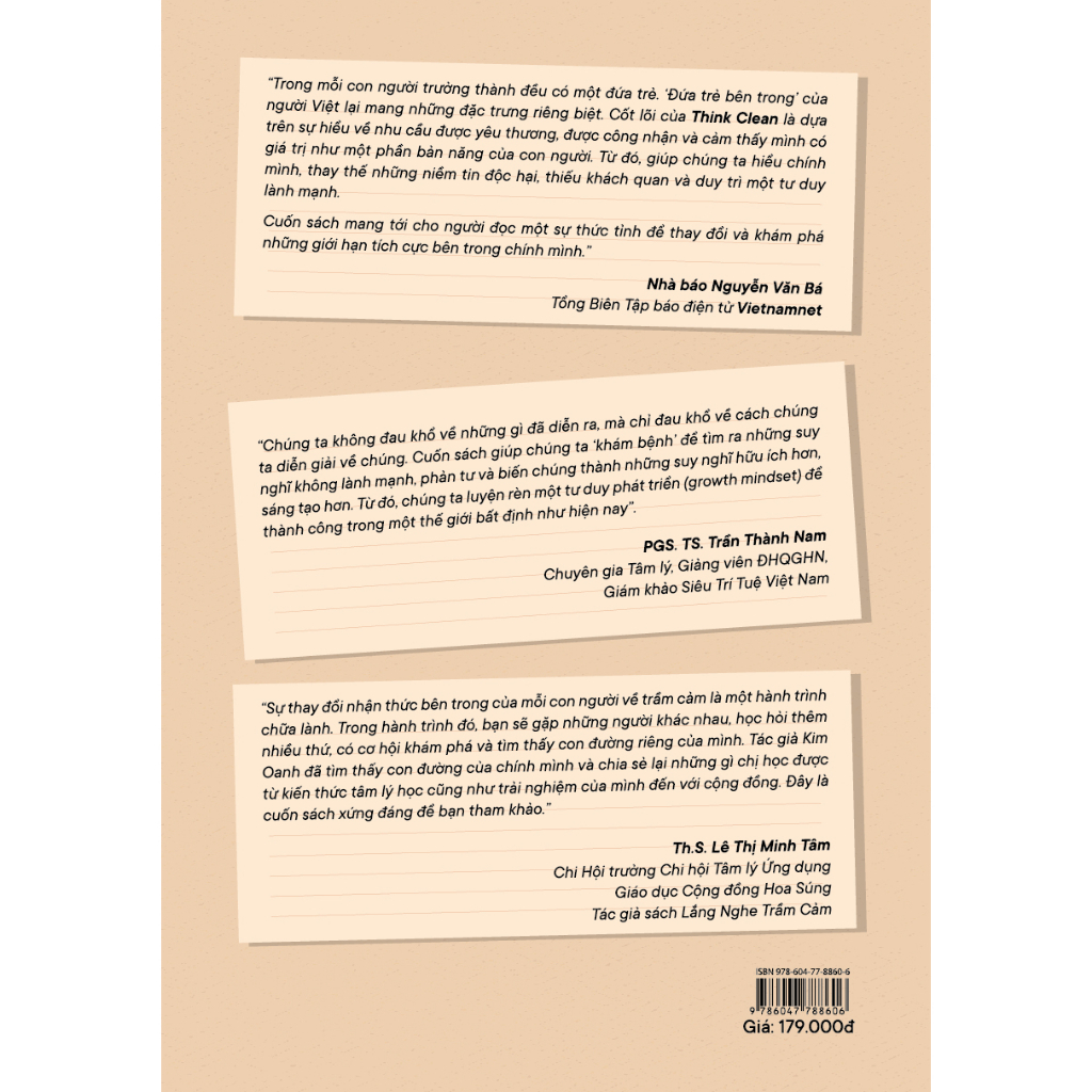 Sách - Think Clean - Đừng tin vào tất cả những gì bạn nghĩ