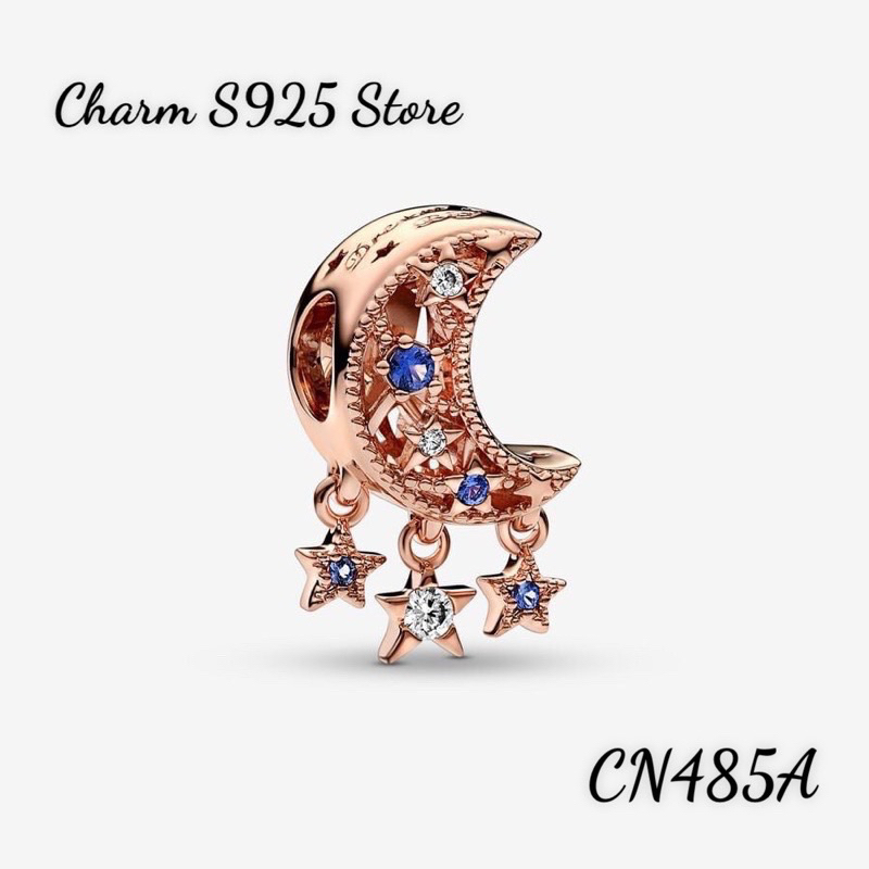 CHARM PAN ALE MẶT TRĂNG NGÔI SAO TREO BẠC S925 HÀNG CAO CẤP