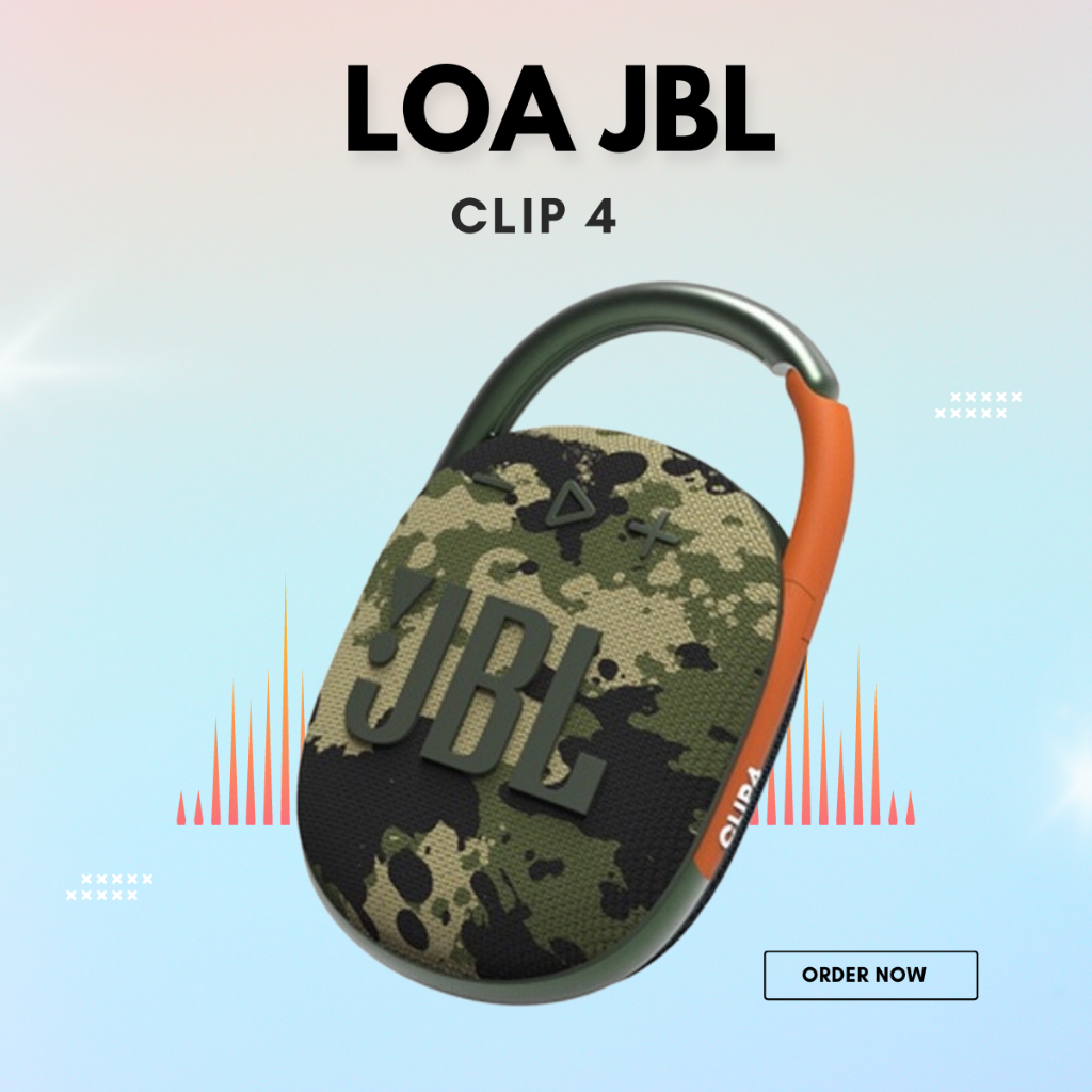 Loa Bluetooth Không Dây JBL Clip 4 di động - AUDIO Clip 4 Âm Thanh Siêu Trầm, Bảo hành 12 tháng