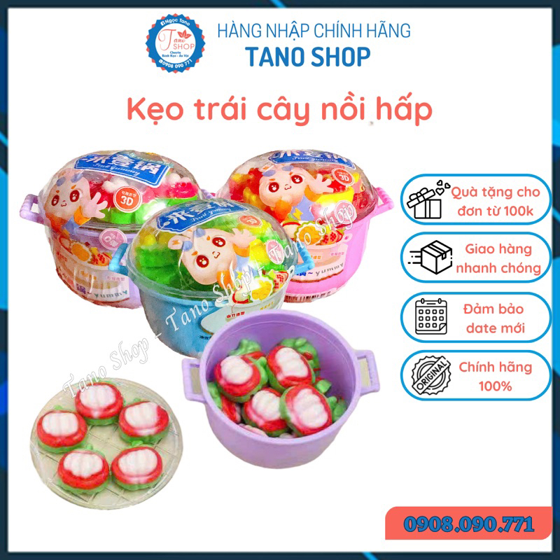 Một cái nồi hấp kẹo dẻo hình trái cây cho bé - Hongkong, ăn vặt trẻ èm
