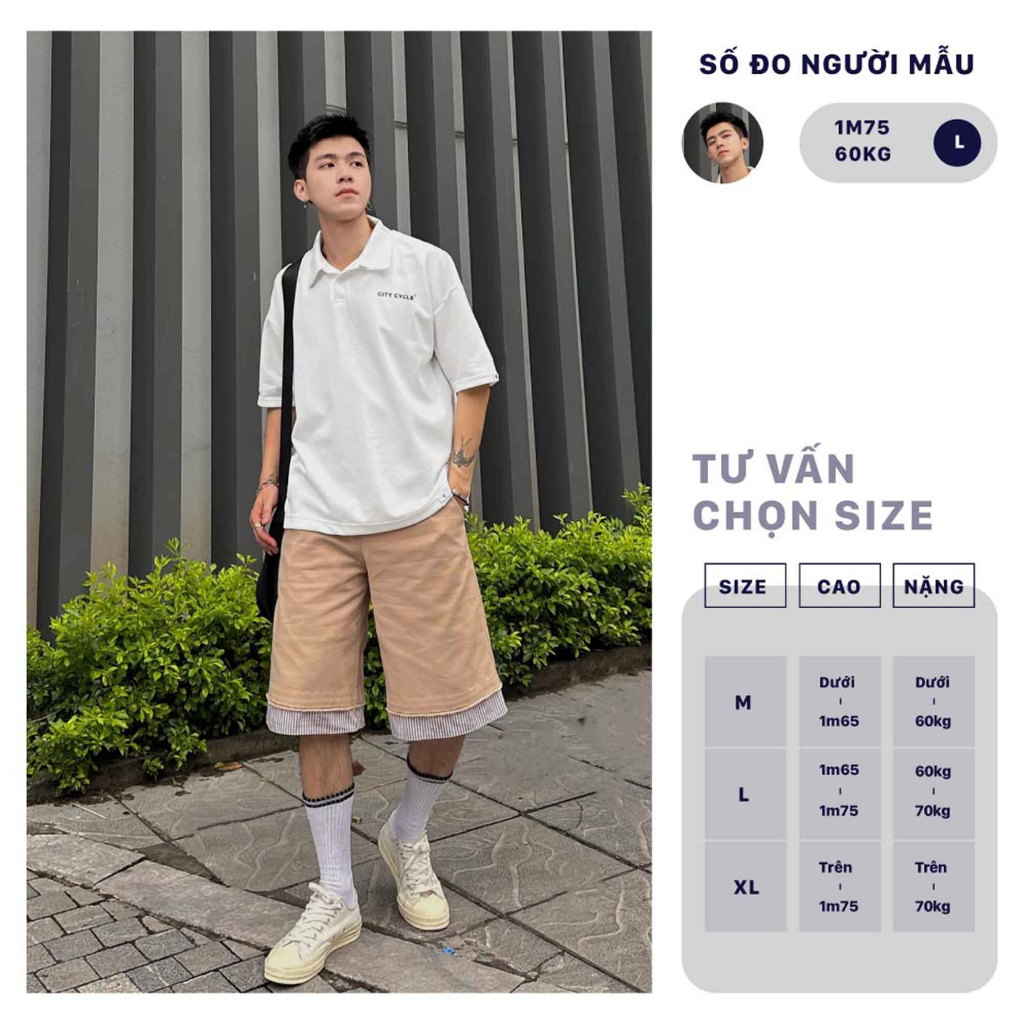 [Mã FADEP0610 giảm 10k đơn 99k] Áo Polo Local Brand Ngắn Tay Lazy City Cycle cotton form rộng nam nữ oversize unisex