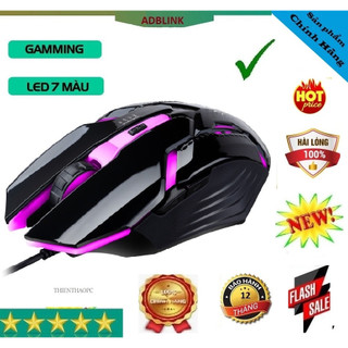 Chuột quang chơi game có dây g700 adblink đèn led đổi màu , hàng mới chính hãng