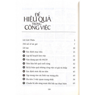 Sách Để Hiệu Quả Trong Công Việc