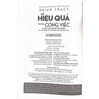 Sách Để Hiệu Quả Trong Công Việc