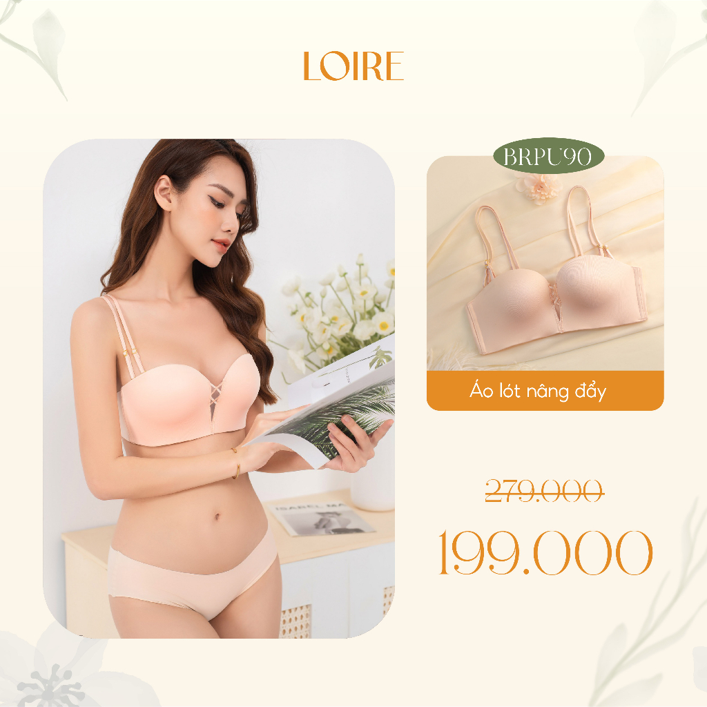 Áo Lót Đệm 1,5cm Nâng Dẩy 2 Dây Áo Loirechic BRPU90