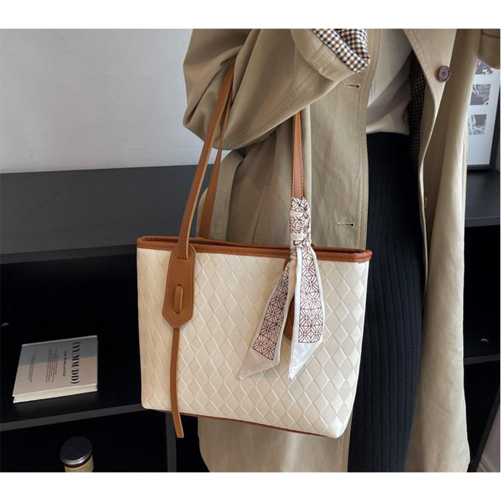 Túi kẹp nách nữ túi tote da Bag.Thanhthu in tặng kèm khăn lụa sang chảnh đi hoc đi làm đi chơi 753