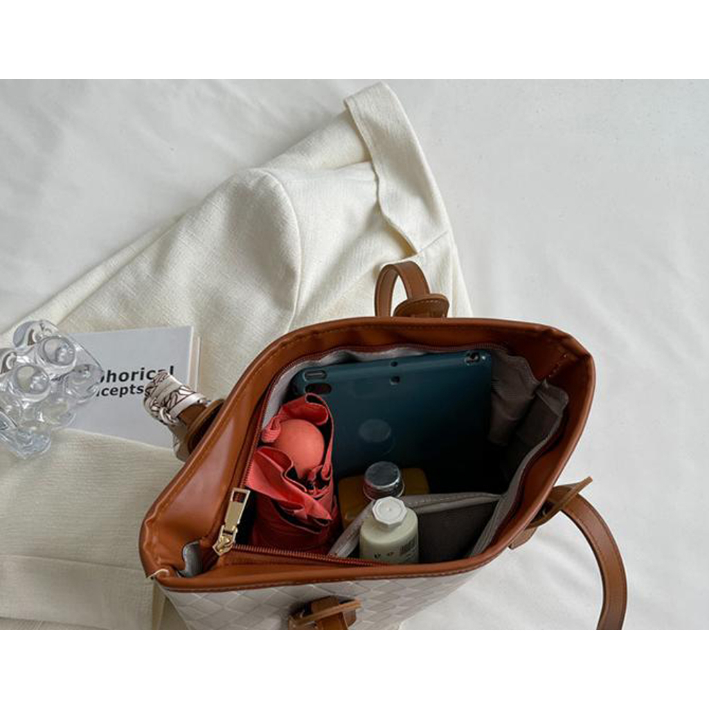 Túi kẹp nách nữ túi tote da Bag.Thanhthu in tặng kèm khăn lụa sang chảnh đi hoc đi làm đi chơi 753