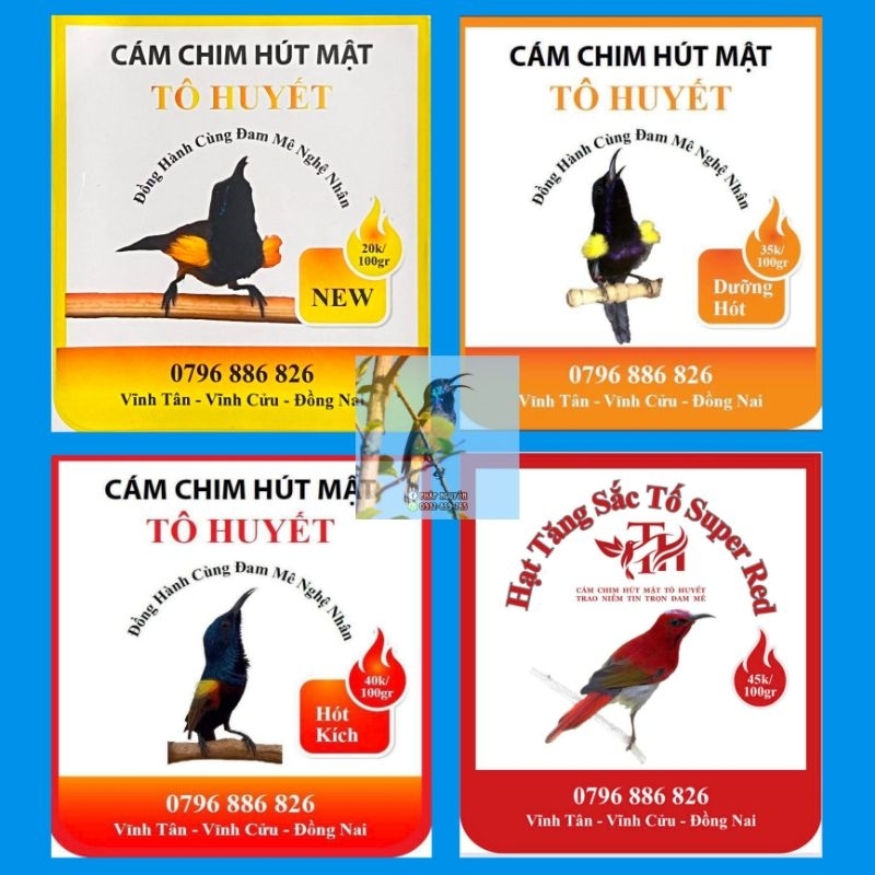 Cám Chim Hút Mật Tô Huyết - Dưỡng Hót