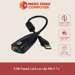 Usb sound card cao cấp 5hv2 7.1