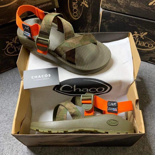 Giày Sandal Nam Chaco đế thơm cao cấp rằn ri got cam TG14