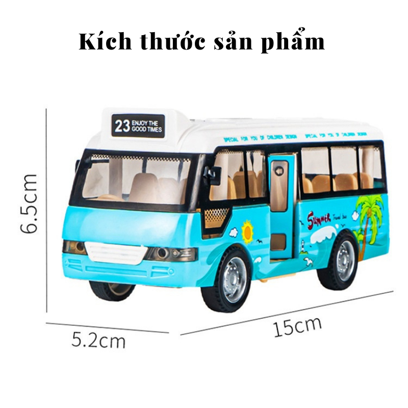 Đồ Chơi Ô Tô Xe Buýt SKM School Bus Cho Trẻ Em Mở Được Cửa, Có Đèn, Âm Thanh Giá rẻ, xe ô tô đồ chơi