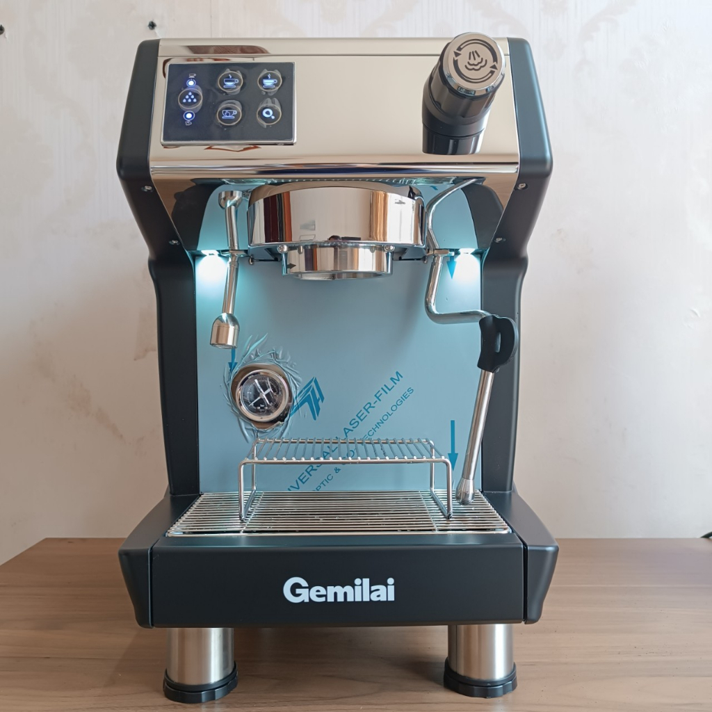 Máy pha cà phê Gemilai CRM 3200B - Chuyên cà phê mang đi Take Away - 3 nồi hơi - có đồng hồ áp
