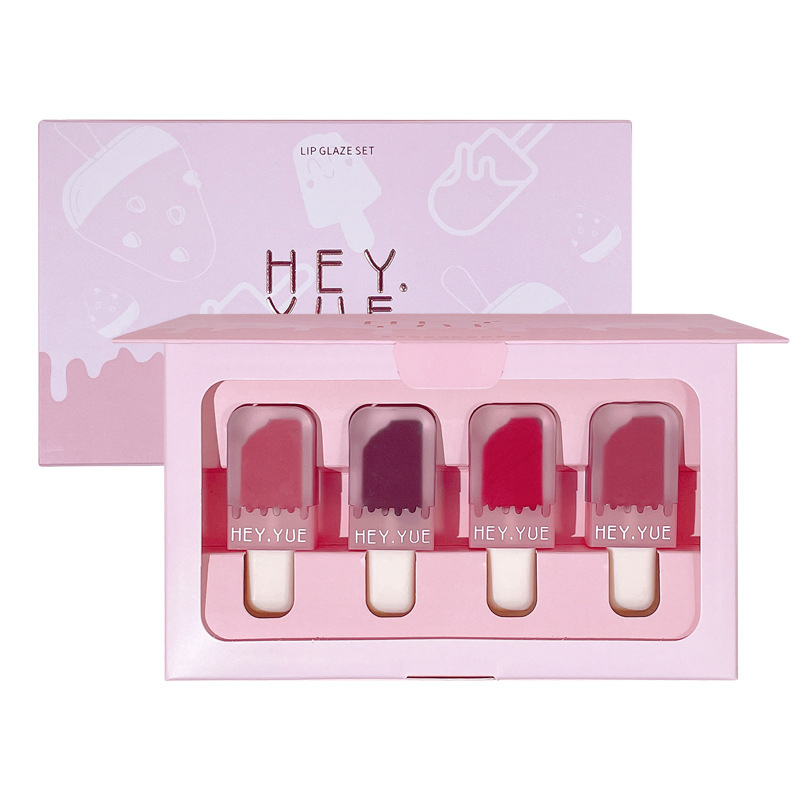 Set son que kem HEYYUE, chất son mướt, mịn, nhung môi