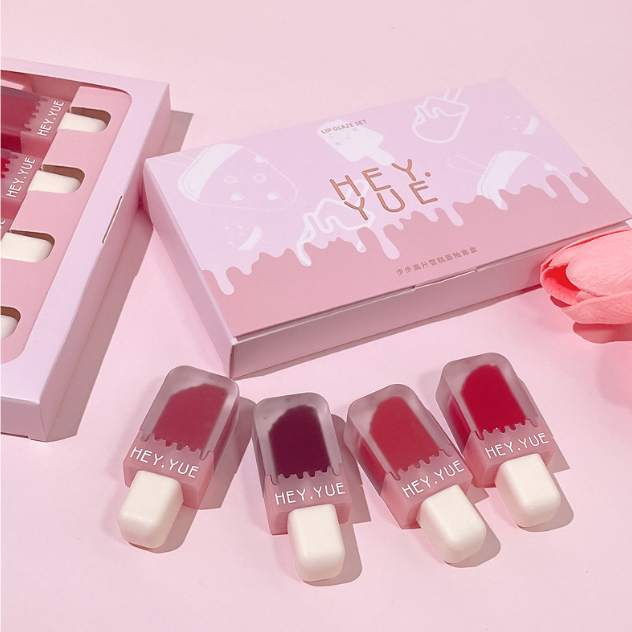 Set son que kem HEYYUE, chất son mướt, mịn, nhung môi