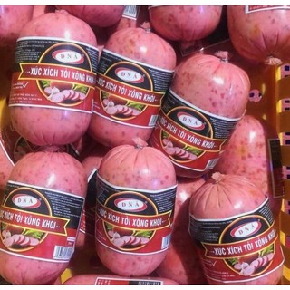 Xúc xích tỏi xông khói đna food. 500g /gói