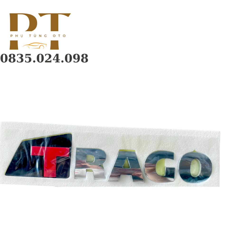 Tem chữ dán xe TRAGO/HUYNDAI/GOLD/THACO/COUTY/MIGHTY, tem trang trí xe con, xe tải