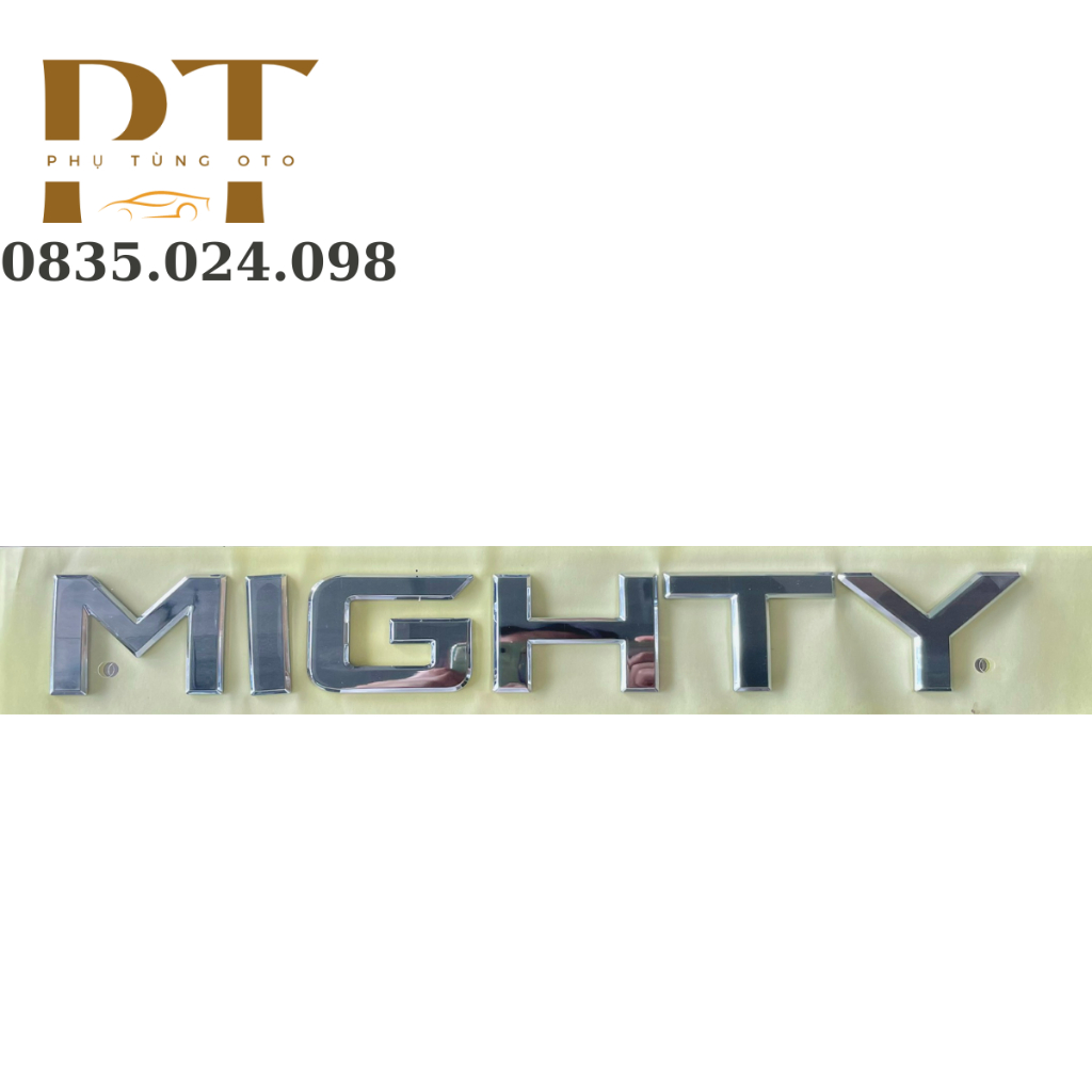 Tem chữ dán xe TRAGO/HUYNDAI/GOLD/THACO/COUTY/MIGHTY, tem trang trí xe con, xe tải