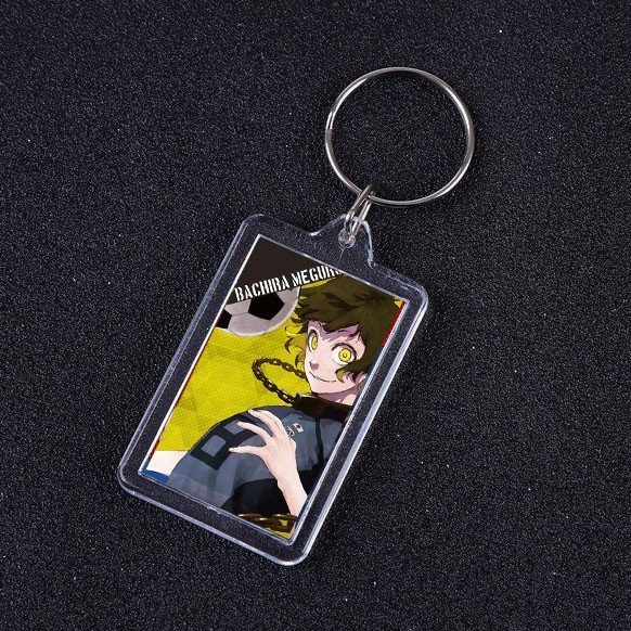 Móc khóa mica IN HÌNH BLUE LOCK ver NỀN MÀU anime chibi xinh xắn tiện lợi dễ thương