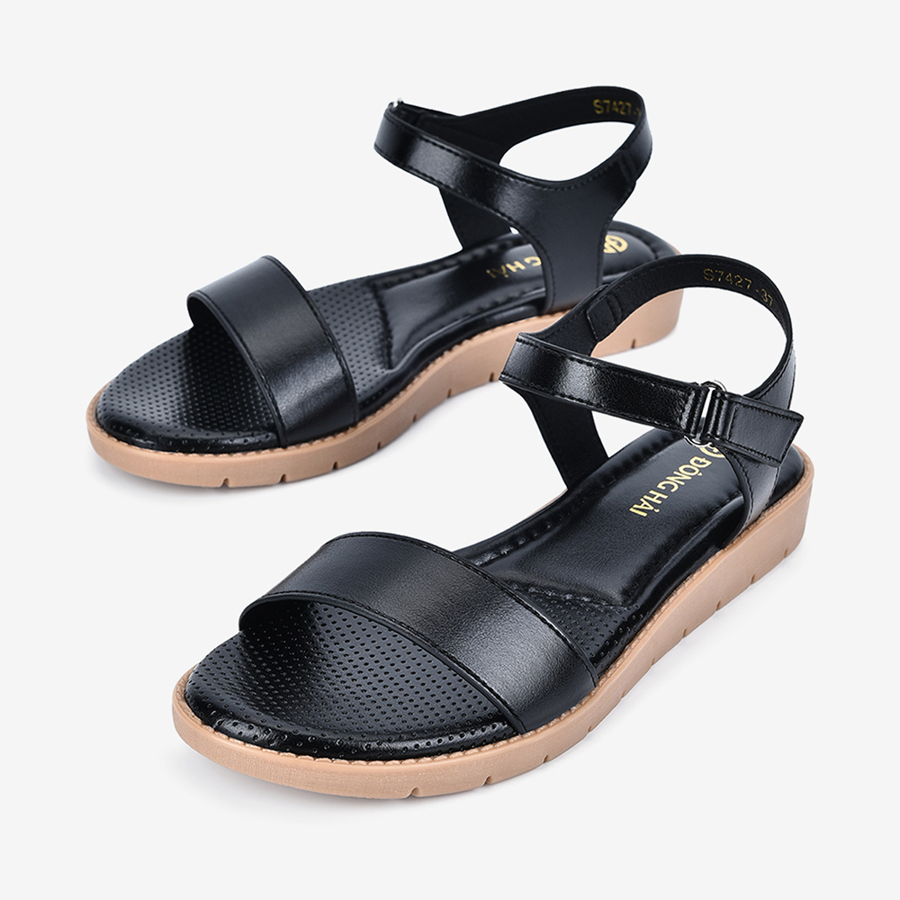 Giày Sandals Nữ Đông Hải Đế Bệt Đệm Lót Êm Chân Đế Bằng 3cm - S7427