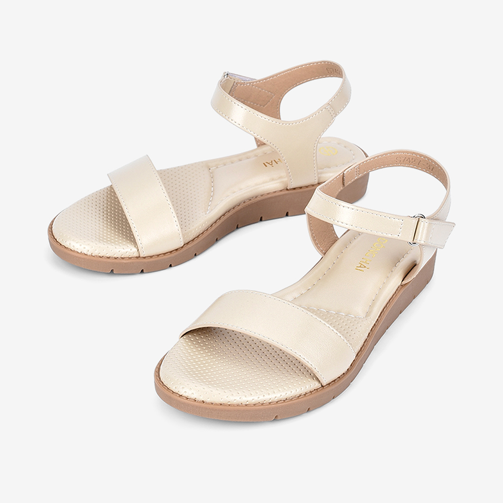 Giày Sandals Nữ Đông Hải Đế Bệt Đệm Lót Êm Chân Đế Bằng 3cm - S7427