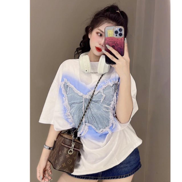Áo thêu  Siêu Cấp cổ bo / Ảnh thật