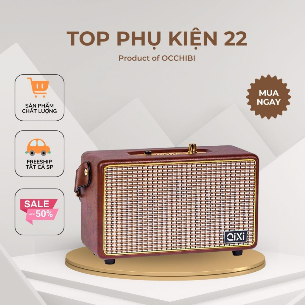 Loa Bluetooth Karaoke Qixi SK-2025 Âm Thanh Siêu Đỉnh Tích Hợp Cổng Micro 6.5 Karaoke Micro Không Dây Bảo Hành 12 Tháng