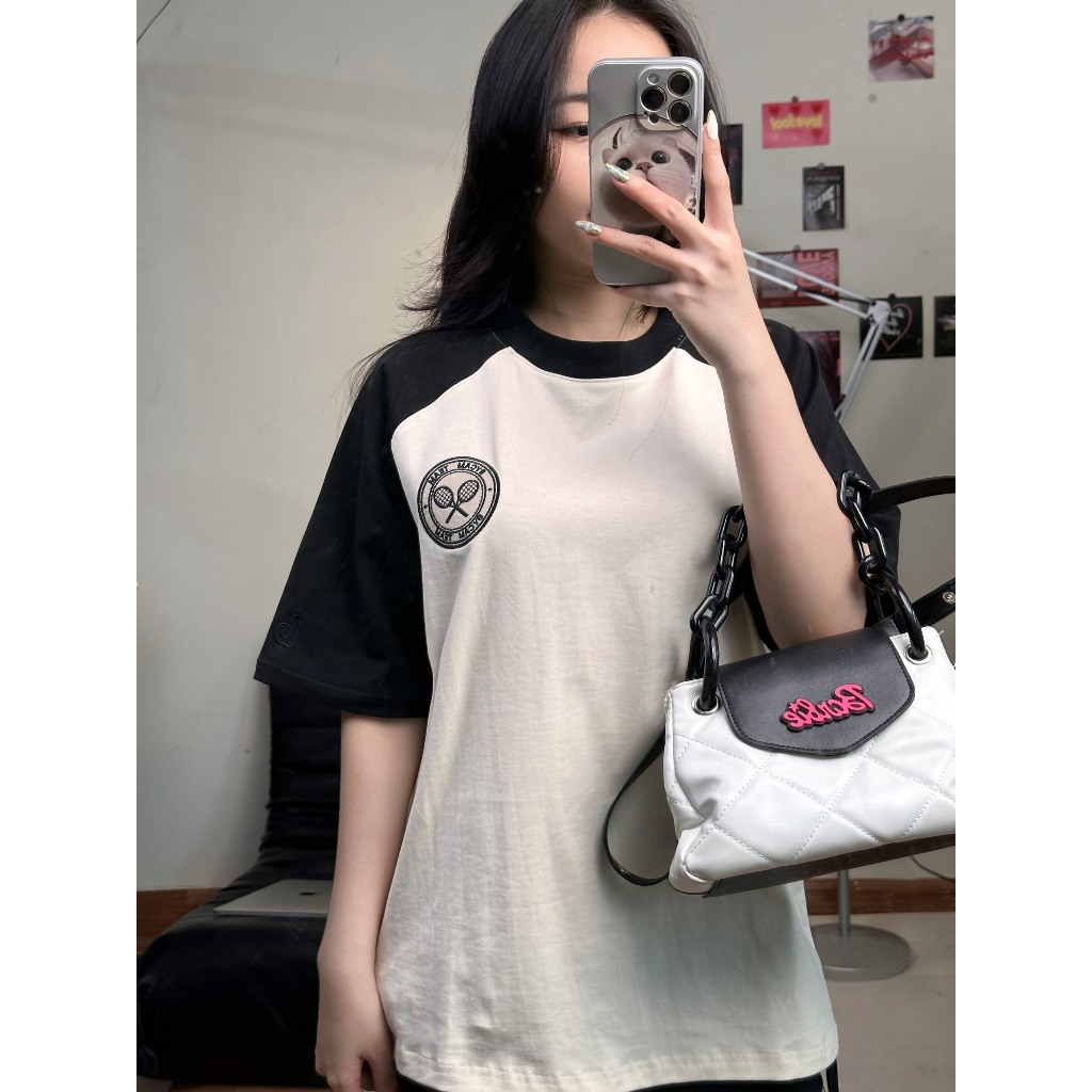 Áo Thun Raglan Form Rộng Nam Nữ Local Brand Chất Cotton Co Giãn 4 Chiều in sắc nét | BigBuy360 - bigbuy360.vn