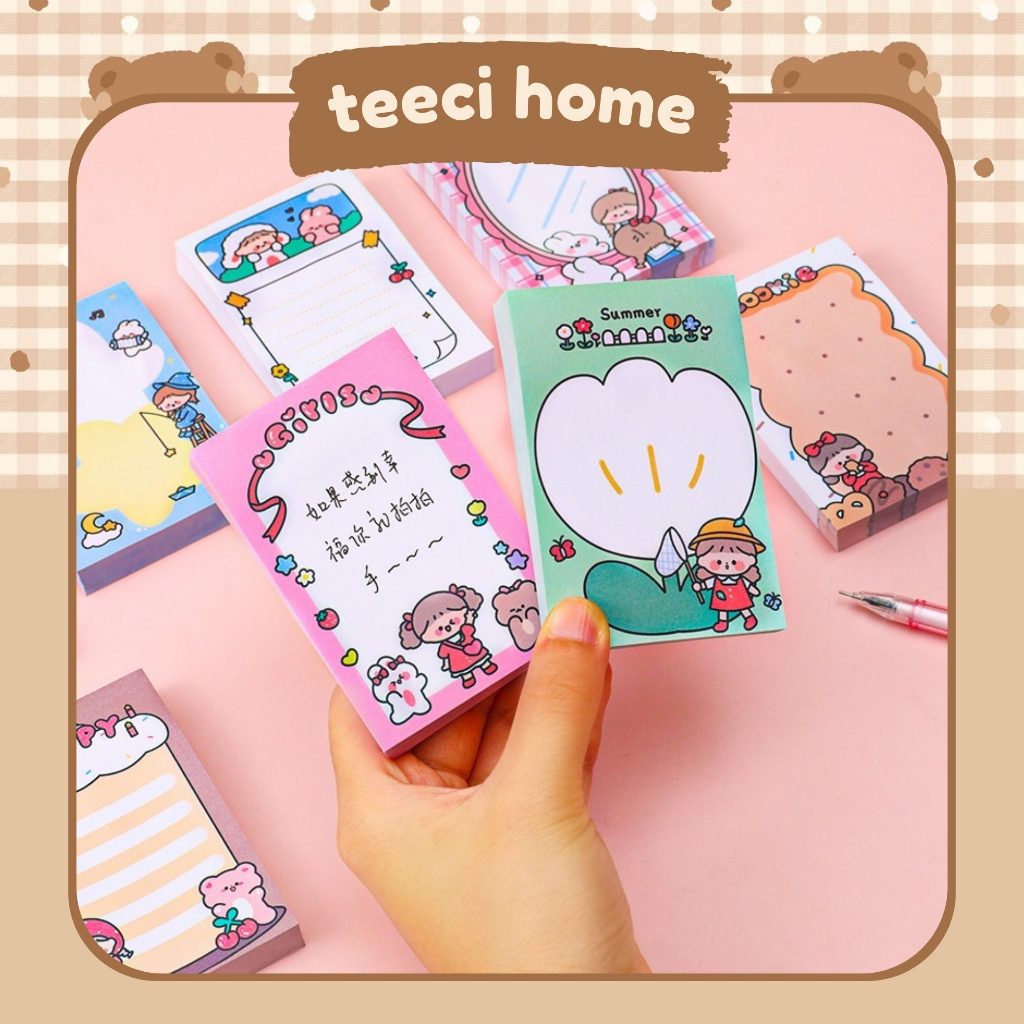 Bộ Miếng Dán Đánh Dấu Sticky Giấy NoteTo Do List Ghi Chú Chủ Đề Baby Girl D170