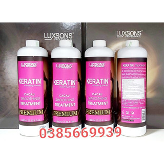 Keratin nano complex luxsons phục hồi tóc tẩy và tóc nát . rất bóng tóc . làm thẳng tóc 1000ml.